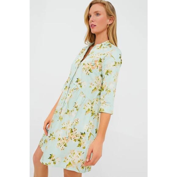 Tuckernuck Aqua Watercolor Royal Shirt Dress
NWT Size XS - Picture 2 of 11